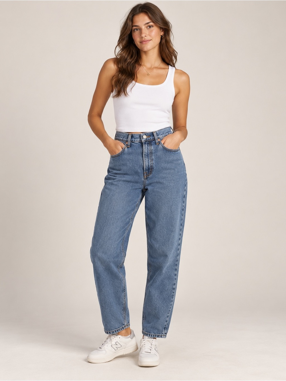 Everlane The Cheeky Straight Jean Medium Wash Organic Cotton Size 27